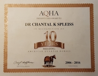 AQHA Breeding Award: Experience is a cornerstone of success!